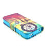 Portemonneehoeshoes met standaard voor Apple iPhone 4 / 4S - Zonsondergang Droomvanger