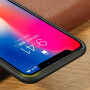 BENKS plastic beschermhoes in gevlochten lederen stijl iPhone XS/iPhone X X - donkerblauw
