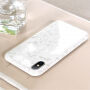 BENKS crash-bestendige plastic hoes met diamantpatroon voor iPhone XS/iPhone X X - wit