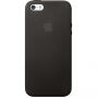 Originele lederen bekleding voor Apple iPhone 5S / SE (2016) - zwart