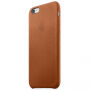 Originele lederen bekleding voor Apple iPhone 6S Plus - zadel bruin