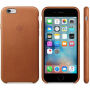 Originele lederen bekleding voor Apple iPhone 6S Plus - zadel bruin