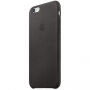 Originele lederen bekleding voor Apple iPhone 6S Plus - zwart