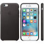 Originele lederen bekleding voor Apple iPhone 6S Plus - zwart