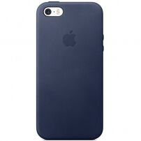 Originele lederen bekleding voor Apple iPhone 5S / SE (2016) - nachtblauw