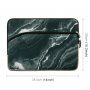Neopreen zakje voor iPad tot 13" / MacBook tot 14" - zwart marmer