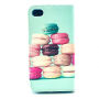 Koffer met standaard voor Apple iPhone 4 / 4S - Macaroon