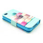 Koffer met standaard voor Apple iPhone 4 / 4S - Macaroon