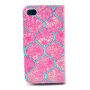Koffer met standaard voor Apple iPhone 4 / 4S - rozen