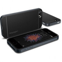 Spigen Neo-resistente hoes voor Apple iPhone SE (2016) / 5S - zwart