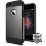 Spigen Armor bestendige dunne afdekking voor Apple iPhone SE (2016) / 5S - metalen leisteen