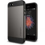 Spigen Thin Protective Armor cover voor Apple iPhone SE (2016) / 5S - grijs