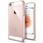 Spigen Crystal Shell Beschermend Polycarbonaat deksel voor Apple iPhone SE (2016) / 5S - helder roze