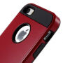 2in1 geval voor Apple iPhone 5 / 5S / SE (2016) - rood