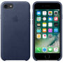 Originele lederen bekleding voor Apple iPhone 7 - nachtblauw
