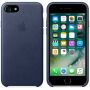 Originele lederen bekleding voor Apple iPhone 7 - nachtblauw