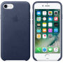 Originele lederen bekleding voor Apple iPhone 7 - nachtblauw