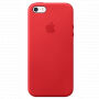 Originele lederen bekleding voor Apple iPhone 5S / SE (2016) - rood
