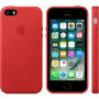 Originele lederen bekleding voor Apple iPhone 5S / SE (2016) - rood