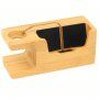 Multifunctioneel oplaadstation voor iPhone / Apple Watch - bamboe