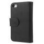 Leren etui met kaartsleuven voor Apple iPhone 5 / 5S / SE (2016) - zwart
