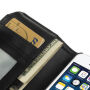 Leren etui met kaartsleuven voor Apple iPhone 5 / 5S / SE (2016) - zwart
