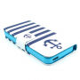 Portemonneehoes met standaard voor Apple iPhone 5 / 5S / SE (2016) - Strepen en ankers