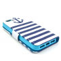 Portemonneehoes met standaard voor Apple iPhone 5 / 5S / SE (2016) - Strepen en ankers