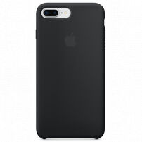 Originele siliconen hoes voor Apple-iPhone 8 Plus / 7 Plus - zwart