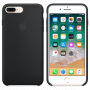 Originele siliconen hoes voor Apple-iPhone 8 Plus / 7 Plus - zwart