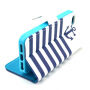 Portemonneehoes met standaard voor Apple iPhone 5 / 5S / SE (2016) - Strepen en ankers
