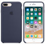Originele siliconen hoes voor Apple-iPhone 8 Plus / 7 Plus - nachtblauw