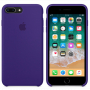 Originele siliconen hoes voor Apple-iPhone 8 Plus / 7 Plus - donkerviolet