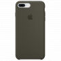 Origineel lederen hoesje Apple-iPhone 8 Plus / 7 Plus - donkere olijf