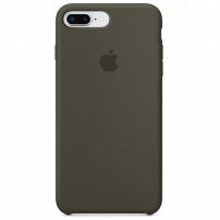 Origineel lederen hoesje Apple-iPhone 8 Plus / 7 Plus - donkere olijf