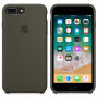 Origineel lederen hoesje Apple-iPhone 8 Plus / 7 Plus - donkere olijf