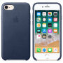 Origineel lederen hoesje Apple iPhone 8/7 - nachtblauw