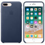 Origineel lederen hoesje Apple-iPhone 8 Plus / 7 Plus - nachtblauw