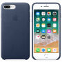 Origineel lederen hoesje Apple-iPhone 8 Plus / 7 Plus - nachtblauw
