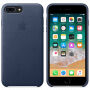 Origineel lederen hoesje Apple-iPhone 8 Plus / 7 Plus - nachtblauw