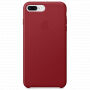 Origineel lederen hoesje Apple-iPhone 8 Plus / 7 Plus - rood