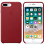 Origineel lederen hoesje Apple-iPhone 8 Plus / 7 Plus - rood