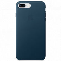 Origineel lederen hoesje Apple-iPhone 8 Plus / 7 Plus - ruimte blauw