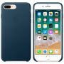 Origineel lederen hoesje Apple-iPhone 8 Plus / 7 Plus - ruimte blauw