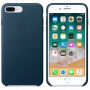 Origineel lederen hoesje Apple-iPhone 8 Plus / 7 Plus - ruimte blauw