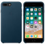 Origineel lederen hoesje Apple-iPhone 8 Plus / 7 Plus - ruimte blauw