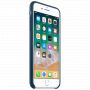 Origineel lederen hoesje Apple-iPhone 8 Plus / 7 Plus - ruimte blauw