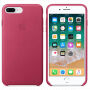 Origineel lederen hoesje Apple-iPhone 8 Plus / 7 Plus - fuschia
