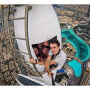 Telescopische selfie stick / monopod met bekabelde trekker voor iPhone - lengte 101,4cm - zwart