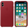Origineel lederen hoesje Apple iPhone XS - rood